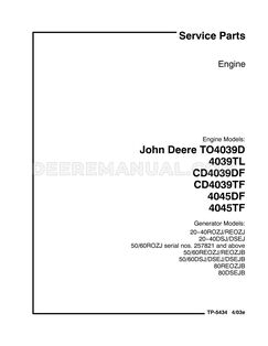 4045TF Engine Service Parts